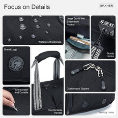 SPAHER zložljiva potovalna torba za šport in potovanja - 120 L