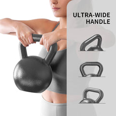 PROIRON lita kettlebell utež s širokim ročajem – 20 kg