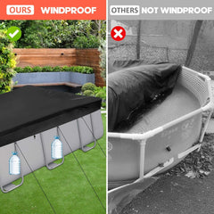 AIPWERER Pravokotna prevleka za bazen - 305 × 205 cm