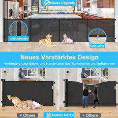 WODONDOG raztegljiva varnostna ograja za stopnice in vrata, 0–500 cm