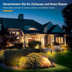 ECOWHO LED komplet 4 vrtnih reflektorjev