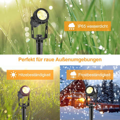 ECOWHO LED komplet 4 vrtnih reflektorjev