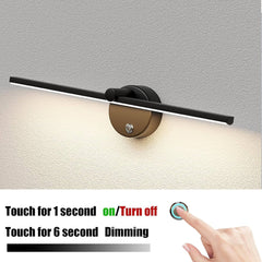 LANMOU LED kopalniška svetilka za ogledalo z stikalom